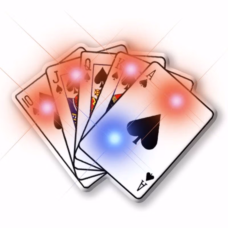Royal Flush Flashing Body Light Lapel Pins All Body Lights and Blinkees 4