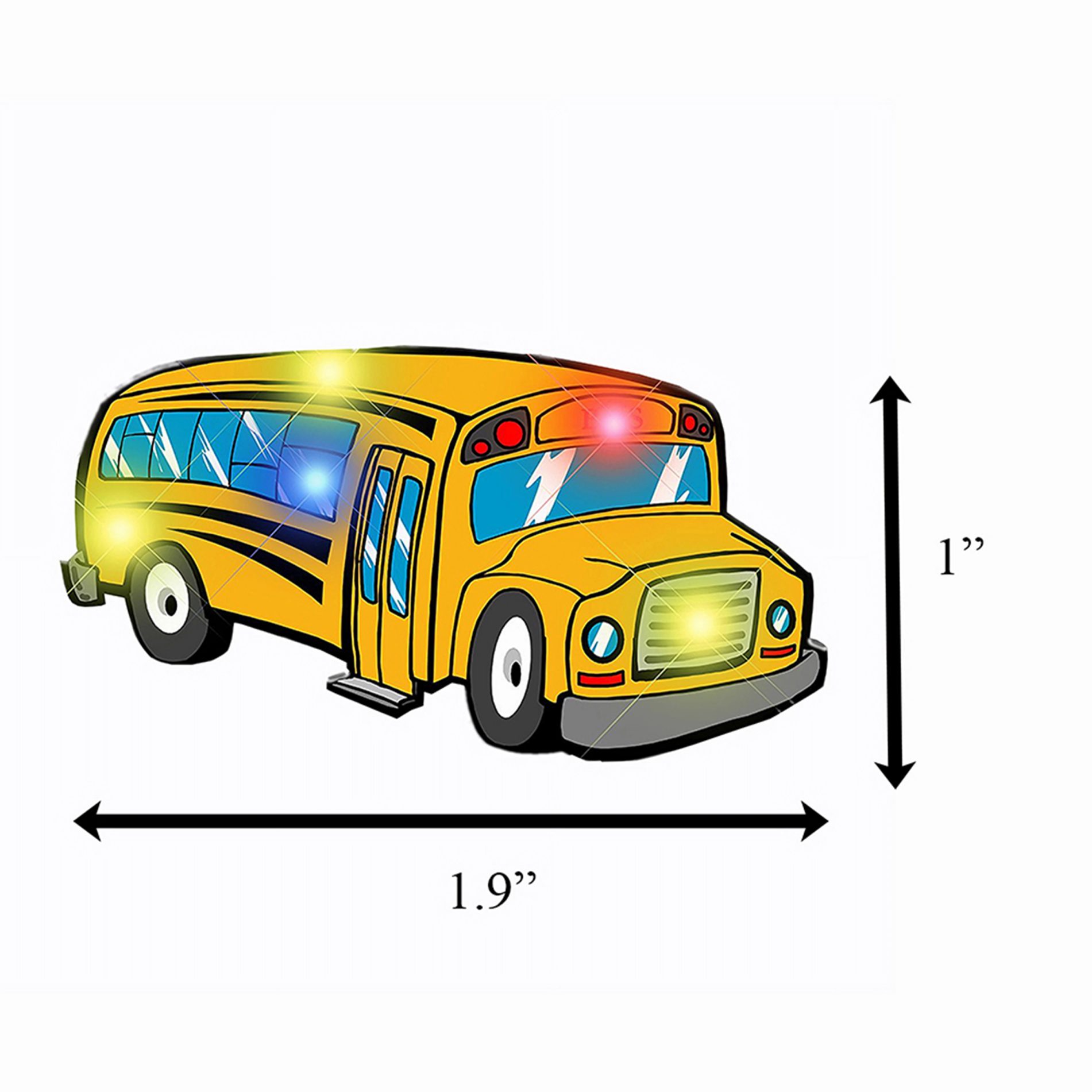 School Bus Flashing Body Light Lapel Pins All Body Lights and Blinkees 4