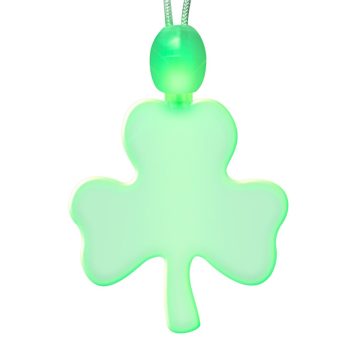 Large Green Shamrock LED Acrylic Necklace All Products