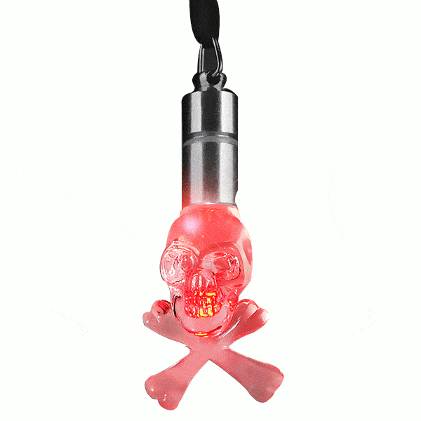 Flashing Acrylic Skull and Crossbones Necklace All Products Flashing Acrylic Skull and Crossbones Necklace All Products 3