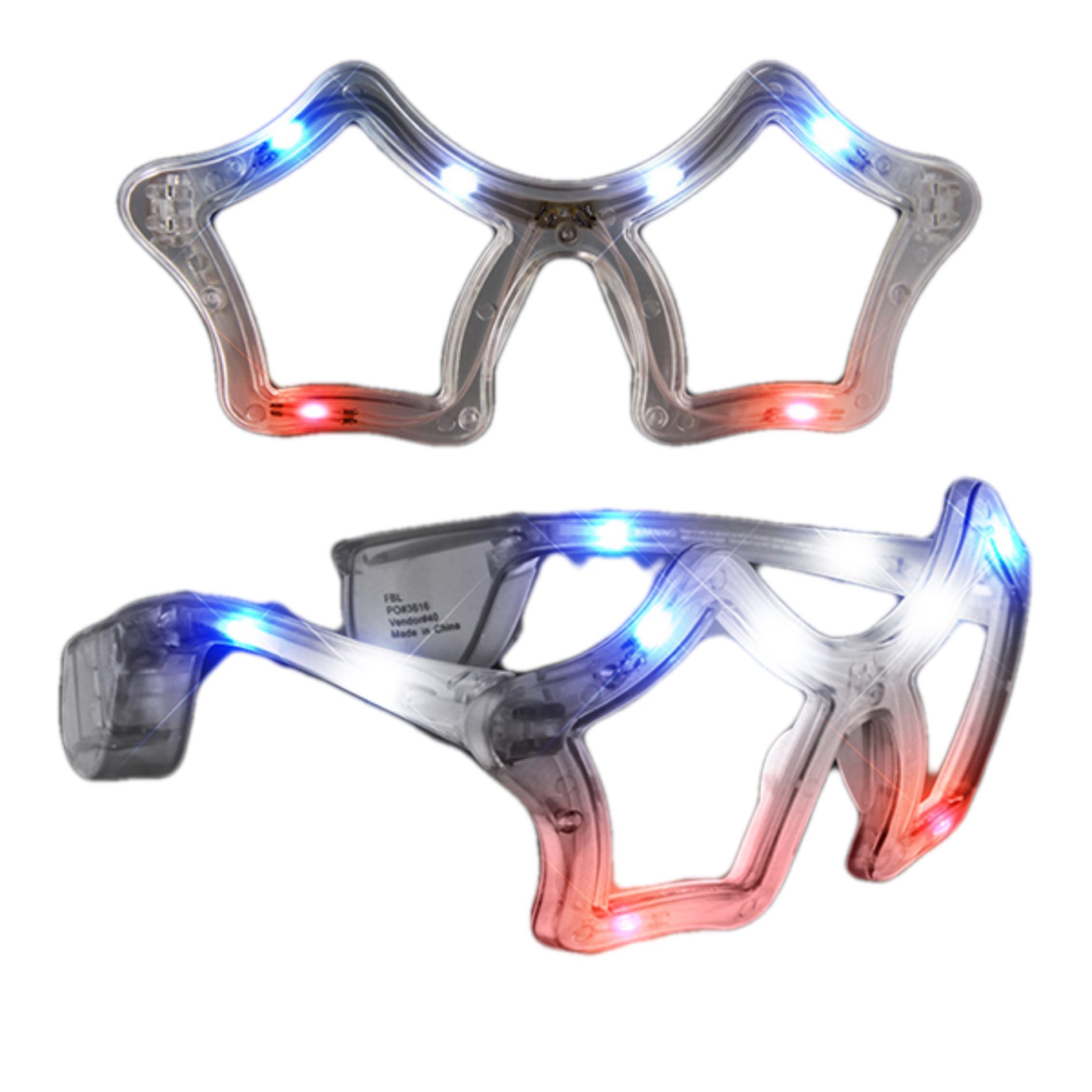 Assorted Star LED Sunglasses Pack of 12 4th of July 7