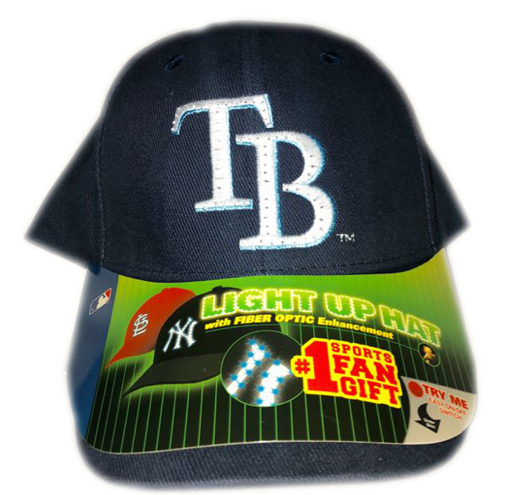 Tampa Bay Devil Rays Flashing Fiber Optic Cap All Products 3