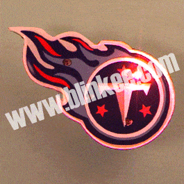 Tennessee Titans Officially Licensed Flashing Lapel Pin All Body Lights and Blinkees
