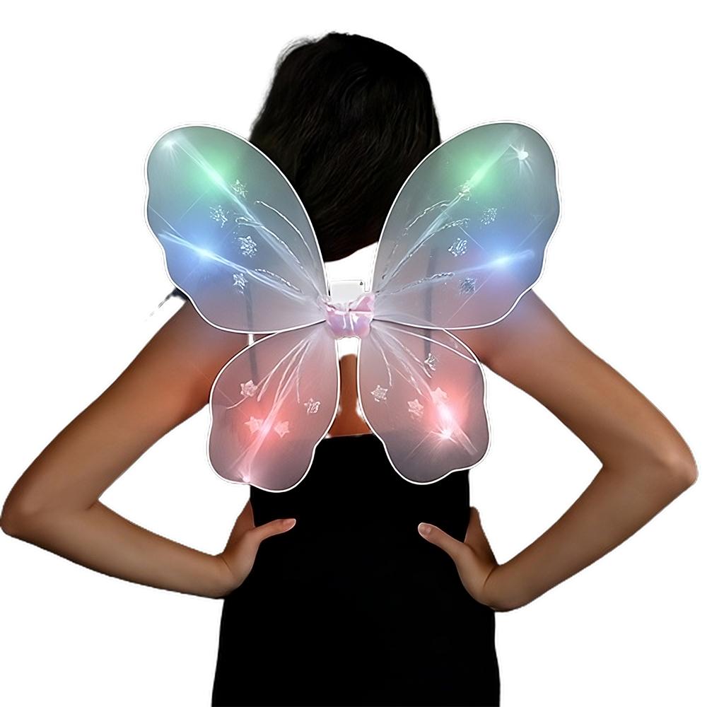 Light Up White Fairy Butterfly Wings All Products 5