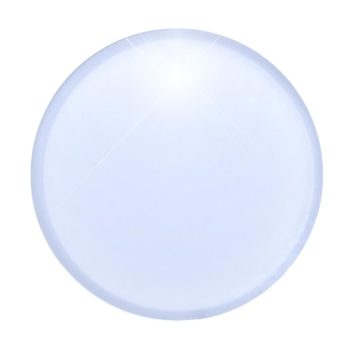 Light Up Round Badge Pin White Flashing
