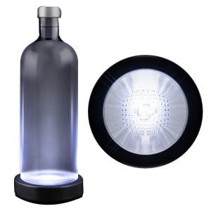 White LED Switch Activated Bottle Base Light Display Drink Coaster All Products