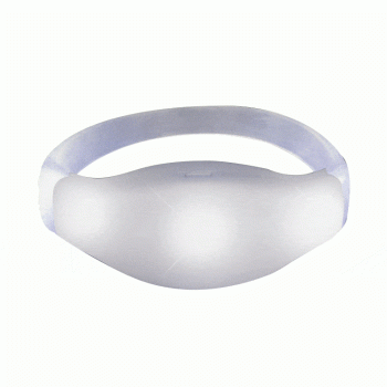 Sound Activated White LED Bracelet All Products