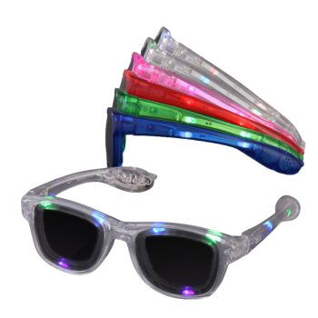 Assorted LED Nerd Glasses Rainbow Multicolor