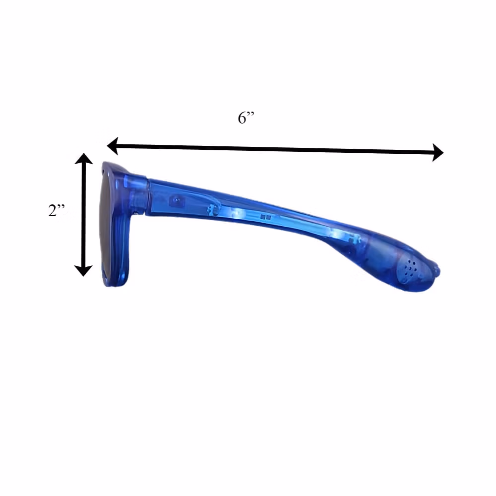 Blue LED Nerd Glasses All Products 6