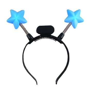Light Up Blue Star Head Boppers 4th of July