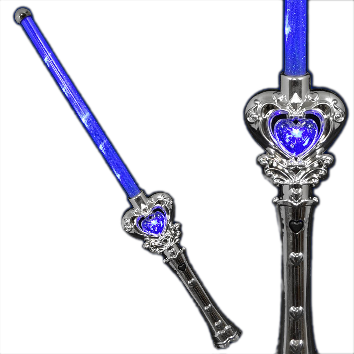 Blue Sapphire Heart Flashing Wand All Products 3