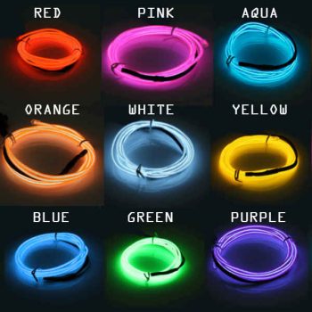 Electro Luminescent Wire 3 Foot Aqua All Products