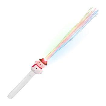 Fiber Optic Snowman Light Up Wand All Products