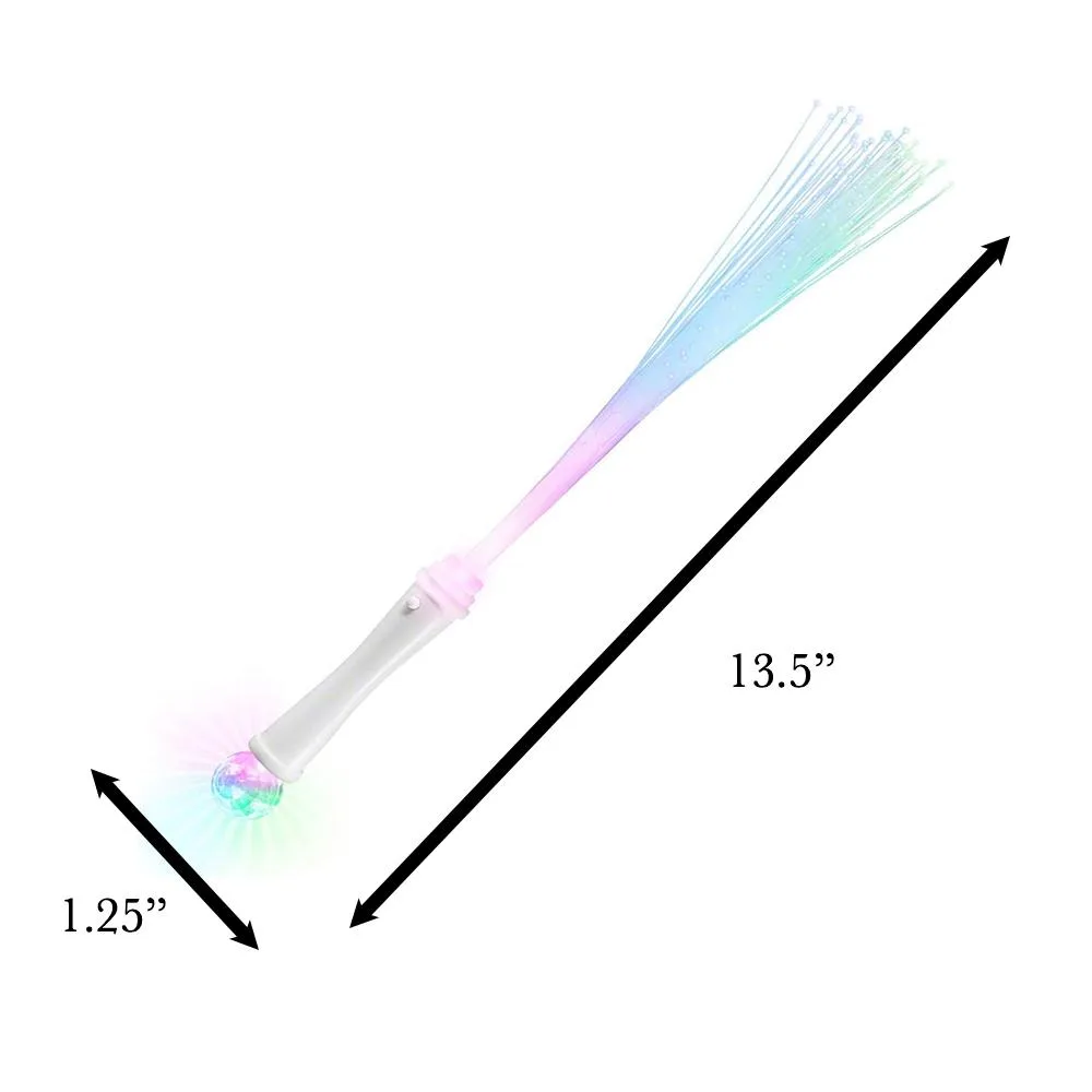 Fiber Optic Wand with Crystal Ball Assorted Colors All Products 5