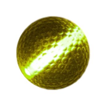 Glow Stick Golf Ball Yellow Glow-in-the-Dark