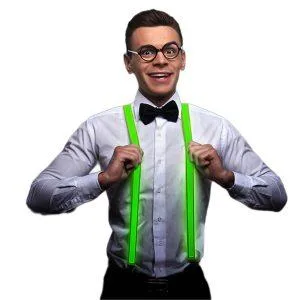 Green LED Suspenders