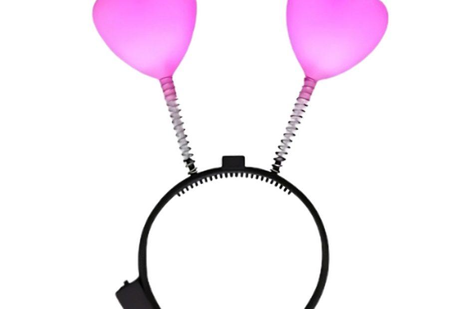 Flashing Pink Heart Head Boppers All Products