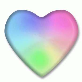 Frosted Heart Flashing Body Light Lapel Pins Rainbow Multicolor