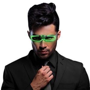 Sound Activated Glasses Green All Products