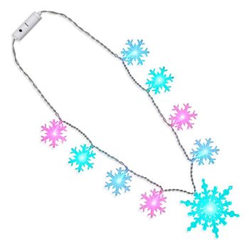 Huge Snowflakes Color Changing Necklace Lighted Christmas Necklaces