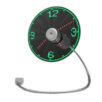 LED Fan Clock with USB Connection Light Up Housewares