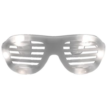 LED Hip Hop Shutter Shades Sunglasses White All Products