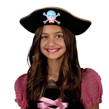 LED Pirate Hat with Flashing Skull All Products 3