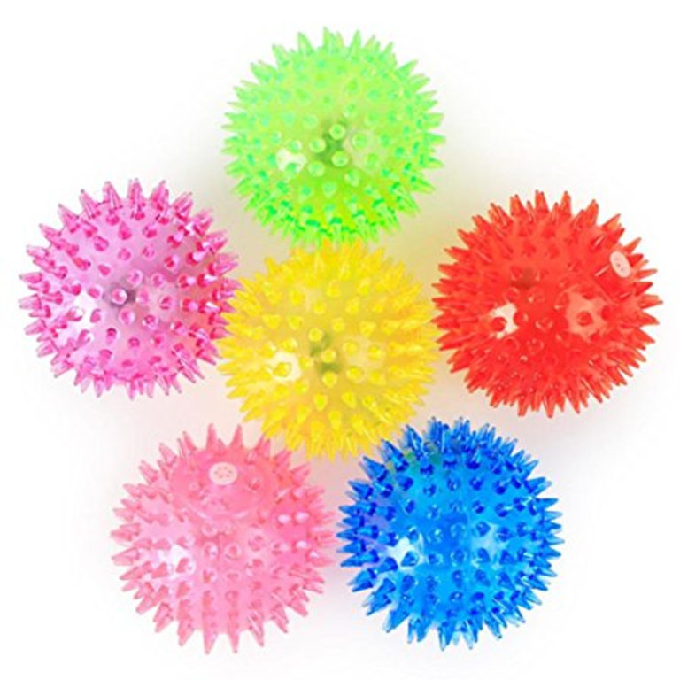 LED Soft Spike Air Bounce Ball Pack of 6