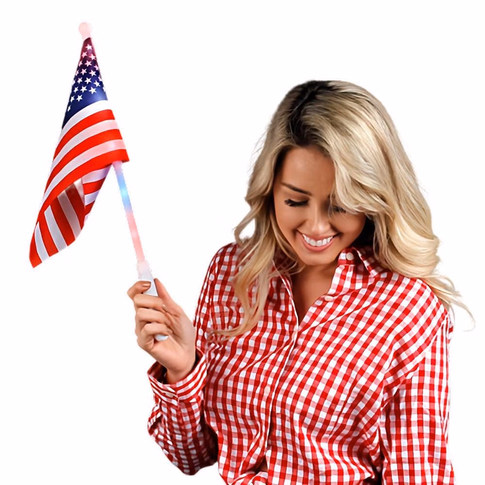 Light Up American Flag 2 Inch Glow Sticks 4