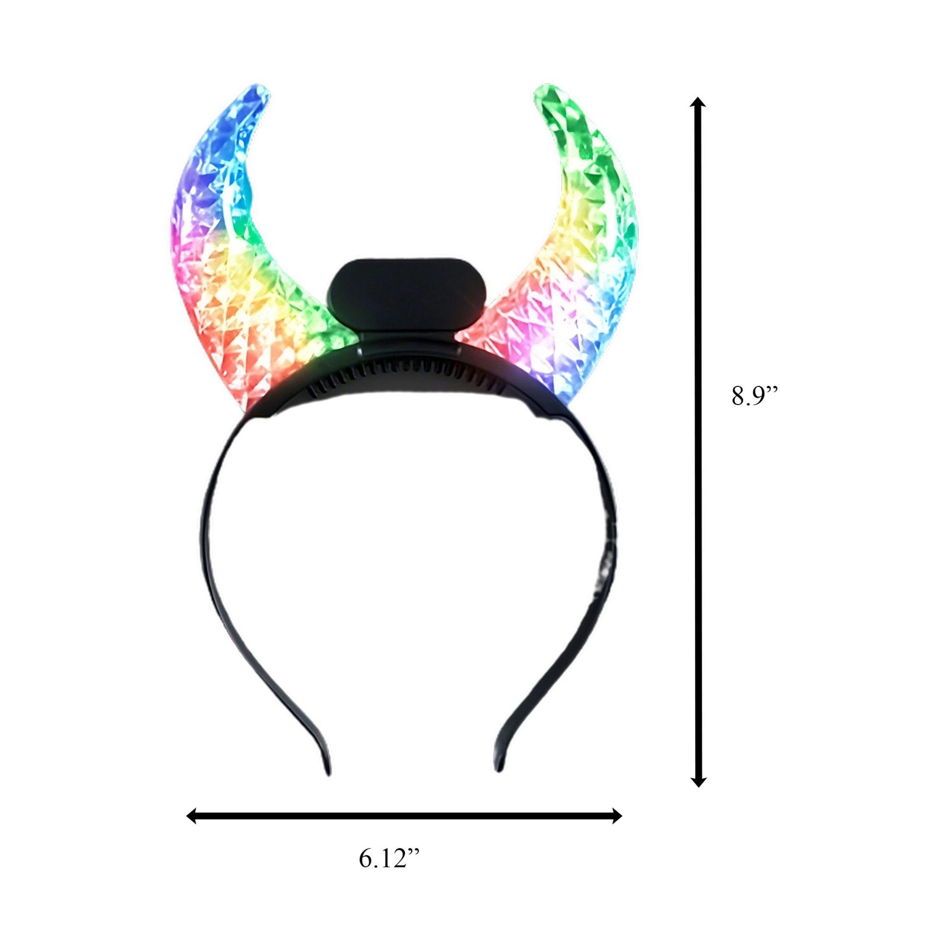 Light Up Devil Horns Multicolor All Products 4