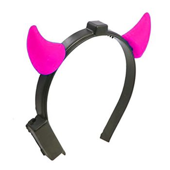 Light Up Devil Horns Pink Halloween Headwear
