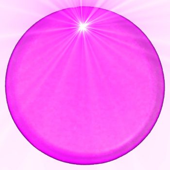 Light Up Round Badge Pin Pink Flashing