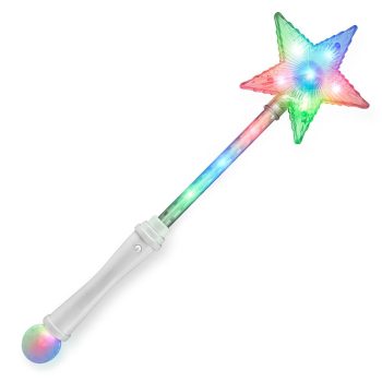 Light Up Star Crystal Wand Rainbow Multicolor