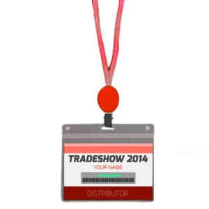 Lightup Lanyard with Badge Clip Red LED All Products