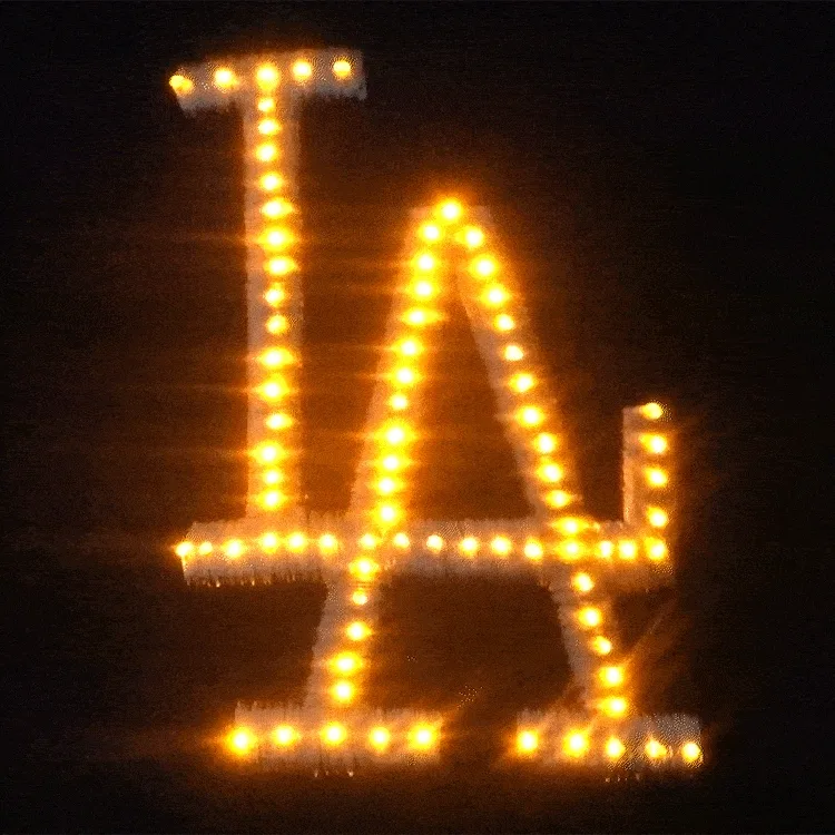 Los Angeles Dodgers Flashing Fiber Optic Baseball Cap All Products 4