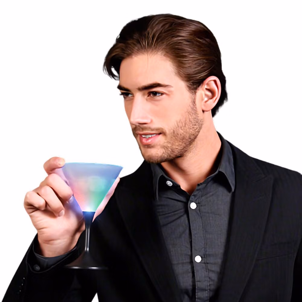 Martini Drinking Glass with Black Stem All Products 3