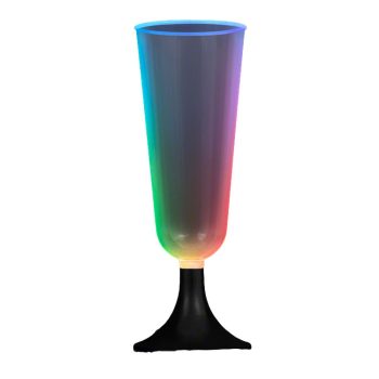 Mini LED Champagne Glass with Black Base Clubs, Concerts, Festivals, Disco