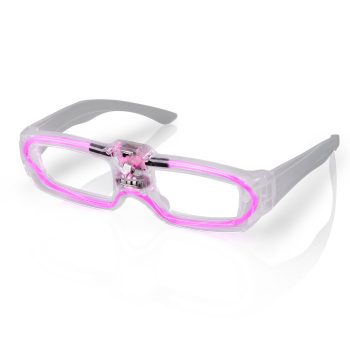 Sound Activated Glasses Pink All Products