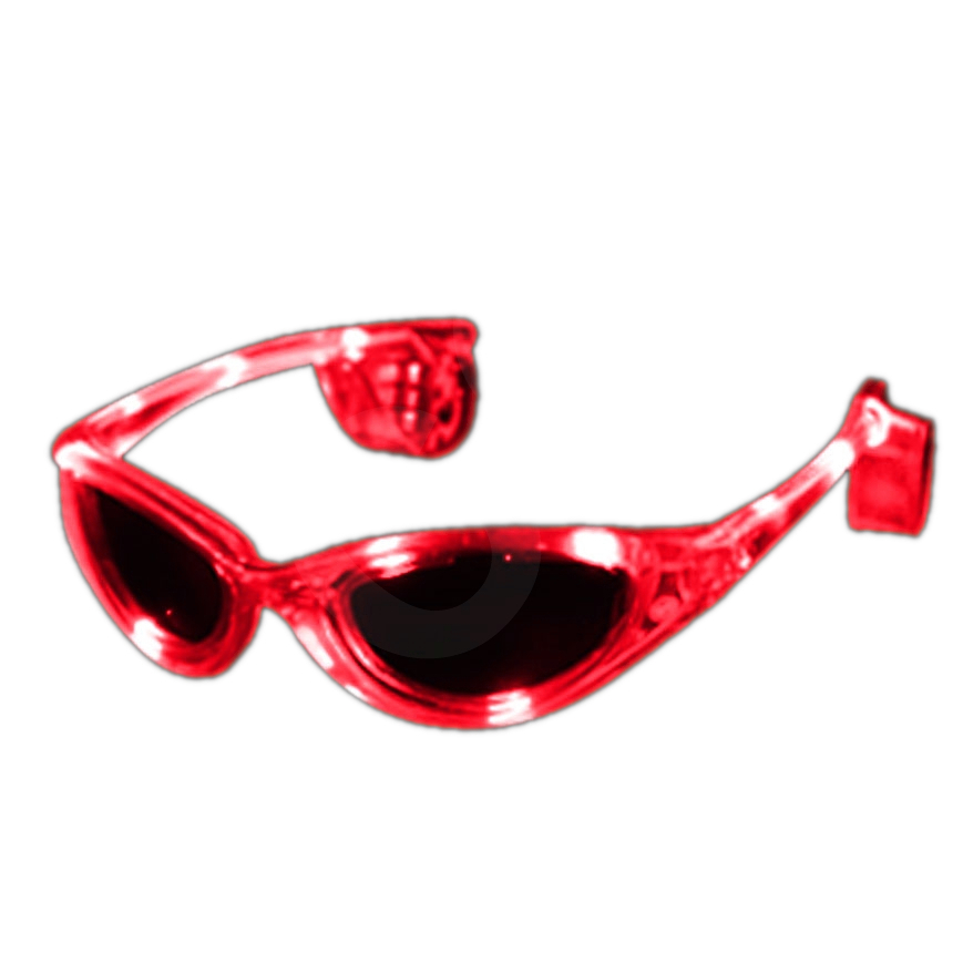 red led glasses