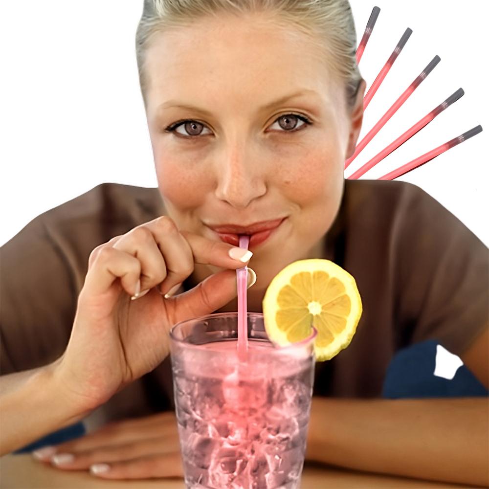 Red Glow Drinking Straws Pack of 25 All Products 5