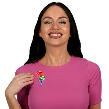 Rose Flashing Body Light Lapel Pins All Products