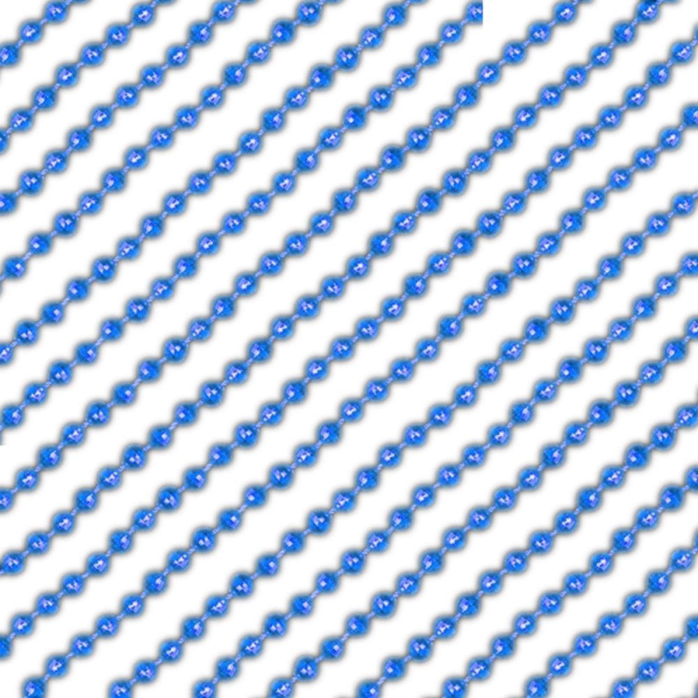 Round Disco Bead Necklace Pack of 12 Blue All Products 3