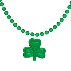 Unlit Mini Shamrock Charm Beaded Necklace Pack of 12 Unlit Mini Shamrock Charm Beaded Necklace Pack of 12