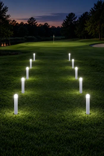 12 Inch LED Yardage and Runway Markers White Pack of 12