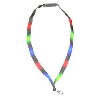 Lightup Lanyard with Badge Clip Multicolor LED Pack of 6 All Products
