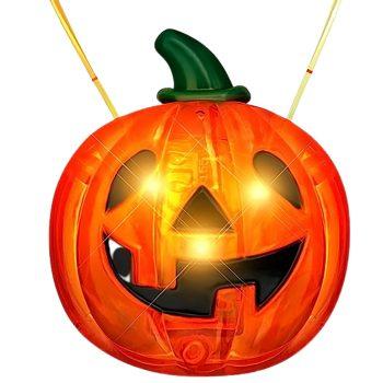 LED Happy Jack O Lantern Pumpkin Necklace All Products