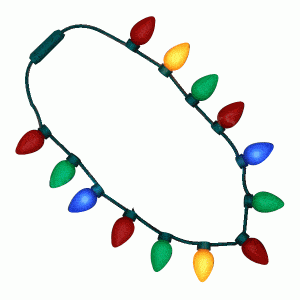 Huge Old School Wearable Christmas Light Bulb Necklace All Products