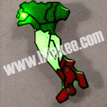 Italy Flashing Body Light Lapel Pins