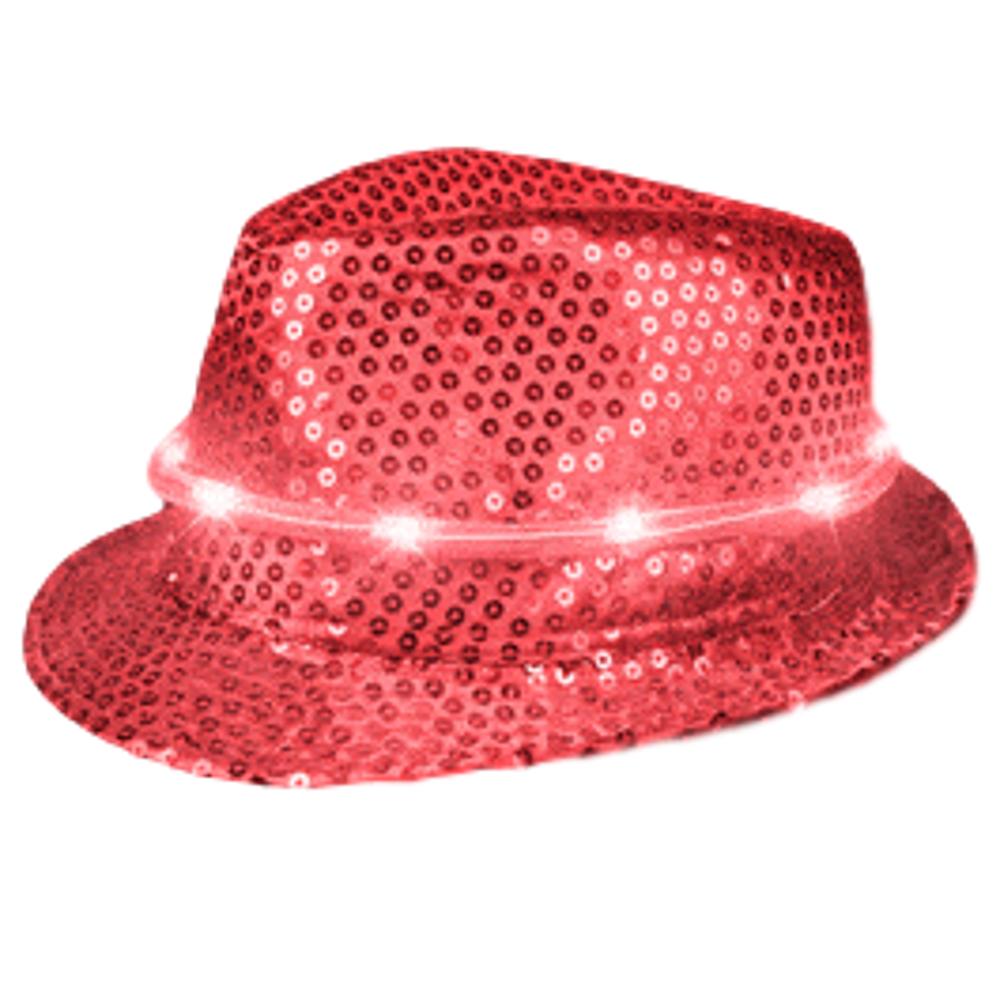 LED Fancy Fedora Red • Magic Matt's Brilliant Blinkys