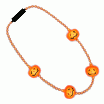 LED Beads and Pumpkins Necklace All Products